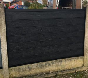 black composite fence image